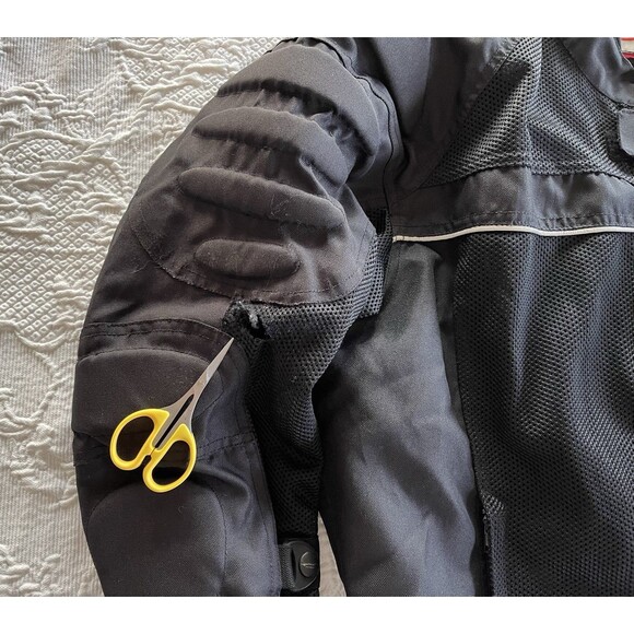 Bilt Mesh Padded Motorcycle Jacket Full Zip Black Biker Pockets Ladies XL *READ* - Picture 15 of 16